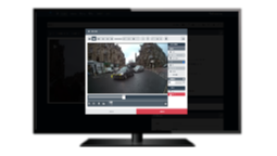 Tela oficial do software Motorola Solutions VideoManager para revisão de gravações
