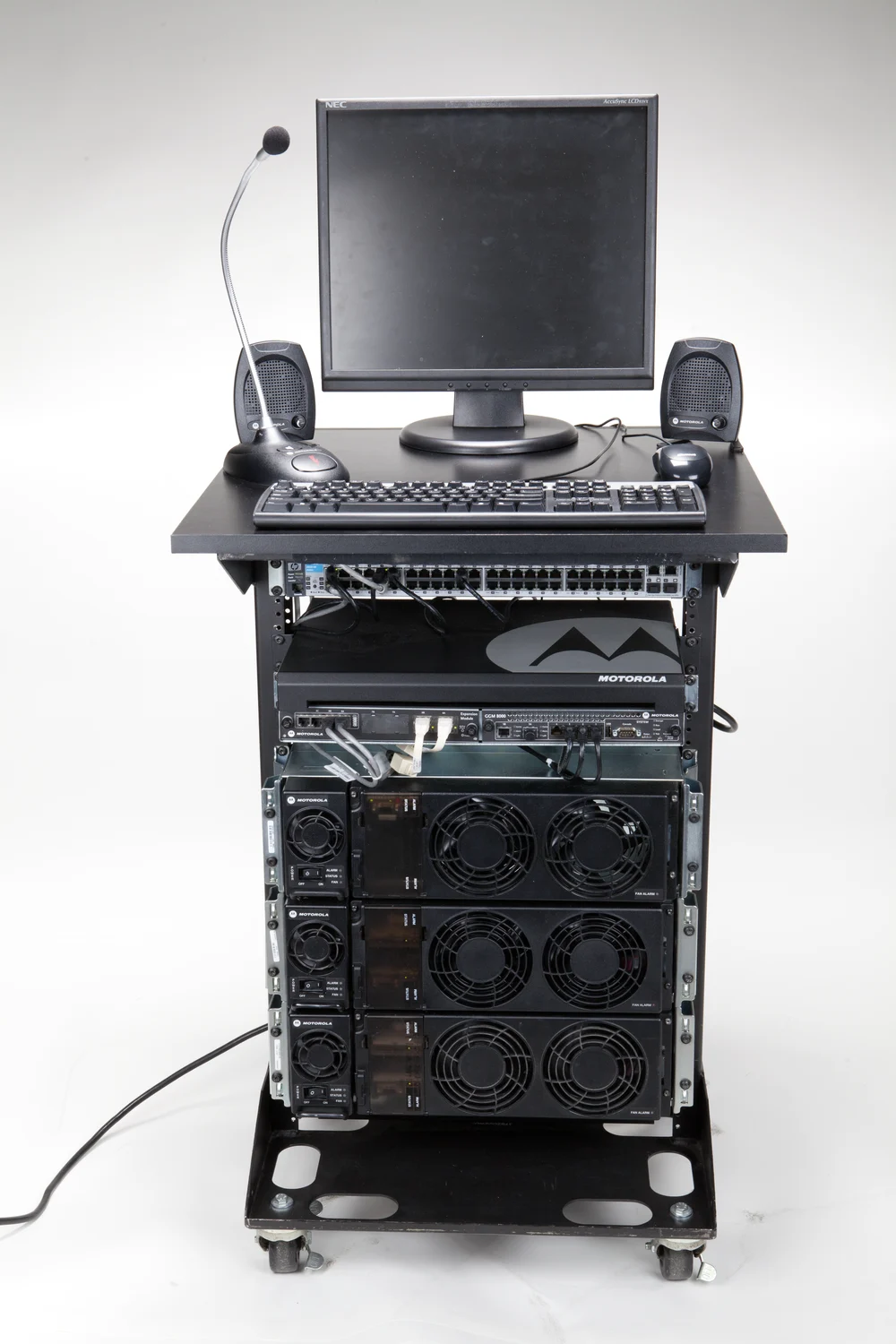 Infraestrutura real Motorola Solutions para sistemas de radiocomunicação