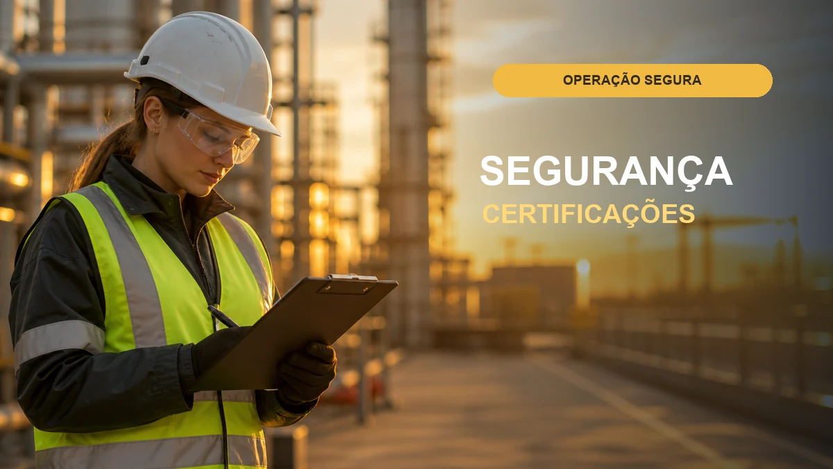 Cena editorial de segurança industrial e certificações para radiocomunicação | ABC Mais Telecom