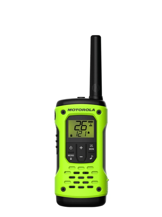 Rádio Motorola Talkabout T600BR H2O verde em imagem oficial
