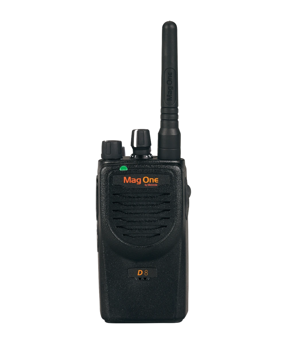 Rádio portátil Motorola Mag One D8, imagem oficial Motorola Solutions