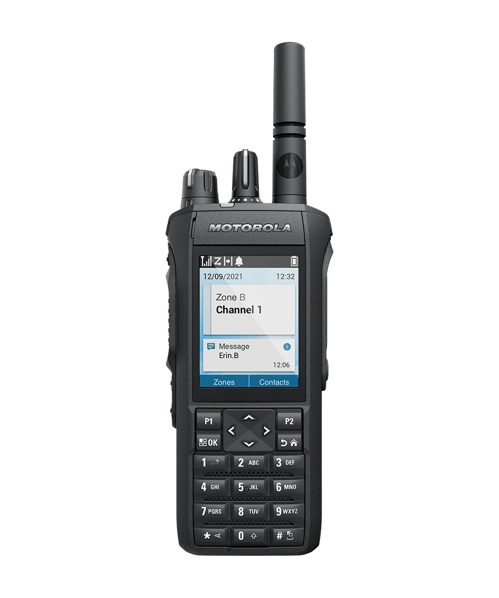 Motorola Solutions R7 radio with display and keyboard