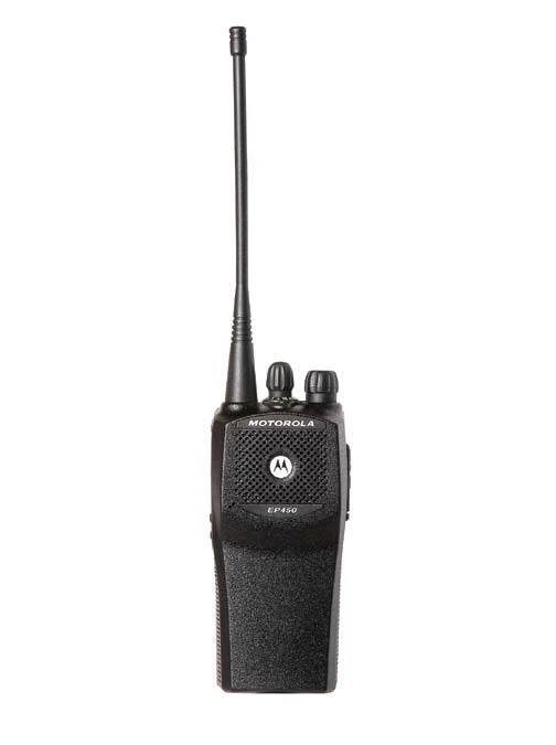 Rádio Motorola EP450, vista frontal oficial