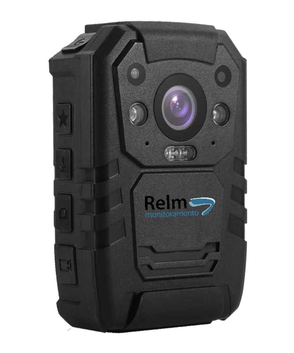 Câmera corporal Relm RC-I827R, vista oficial