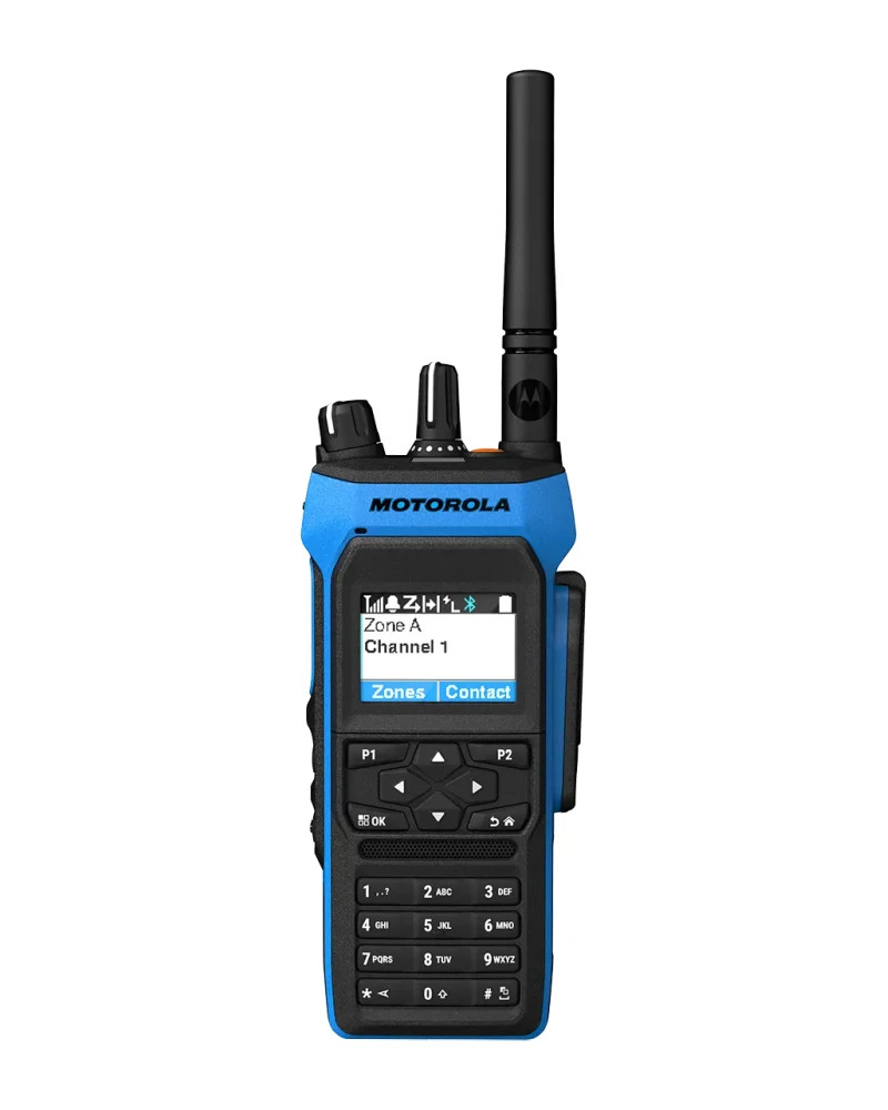 Rádio Motorola MOTOTRBO R7Ex com teclado e tela