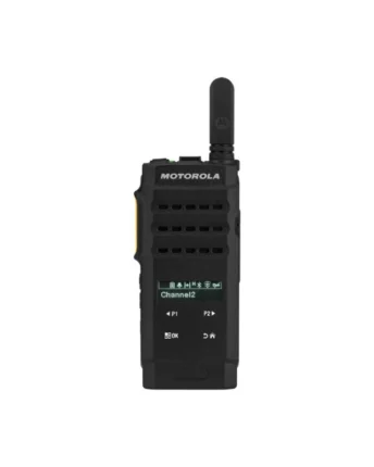 Rádio Motorola SL500e, vista frontal oficial com antena inteira